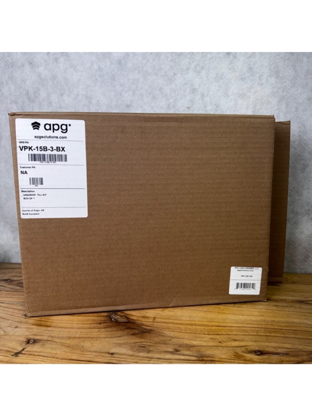APG Vasario Cash Drawer Till VPK-15B-3-BX Fixed Till Assembly 5x5 Brand New - Picture 8 of 10